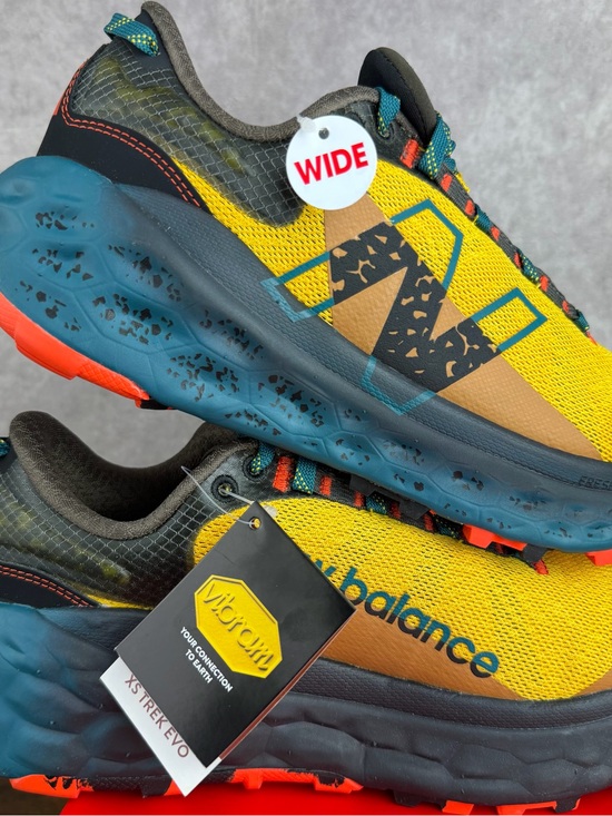New Balance Fresh Foam More Trail Harvest Gold Mountain Teal 8.5 Wide MTMORLH2 main image 6